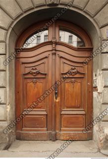 door double wooden ornate 0007